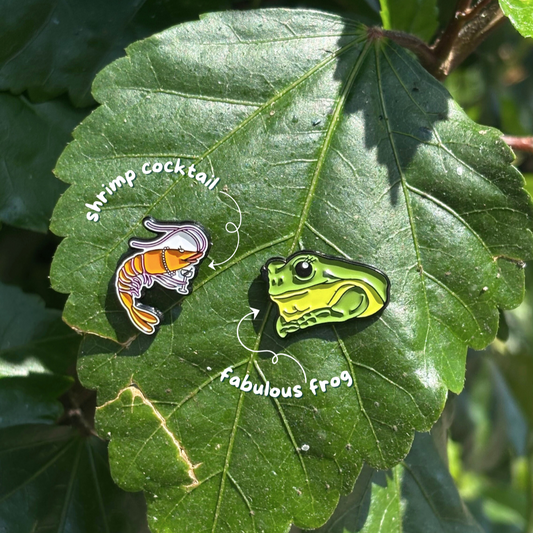 Enamel Pin Critter Duo