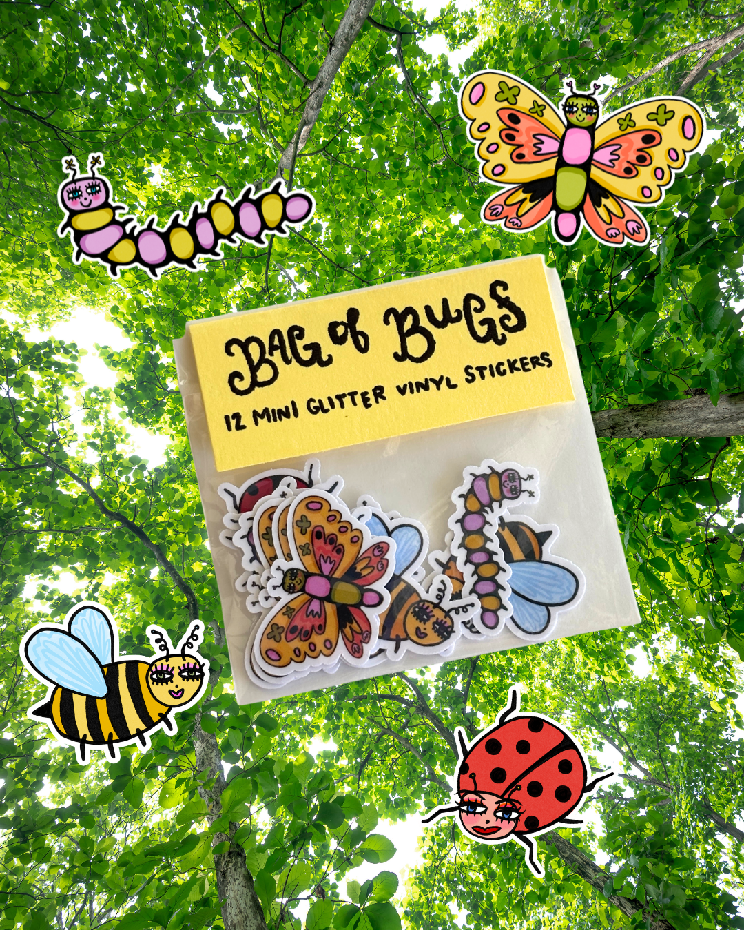 Bag of Bugs Mini Stickers