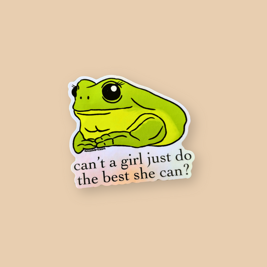 Girl Frog Sticker