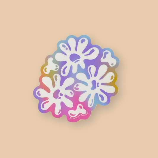 Groovy Flowers Sticker