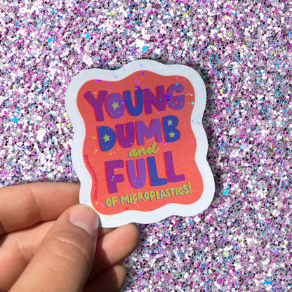 Microplastics Sticker