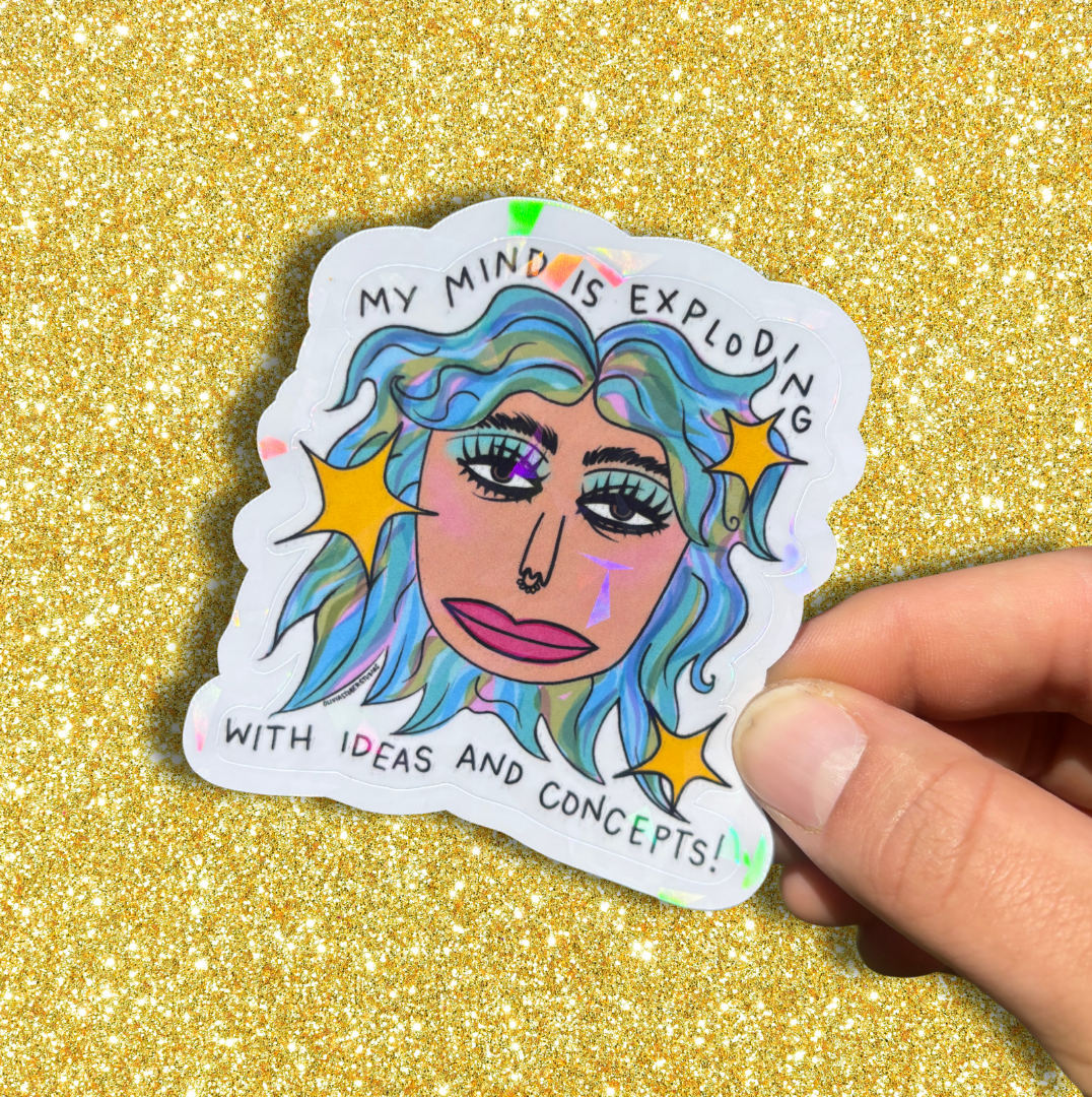 My Mind is Exploding Sticker