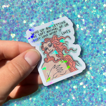 Soft Animal Sticker