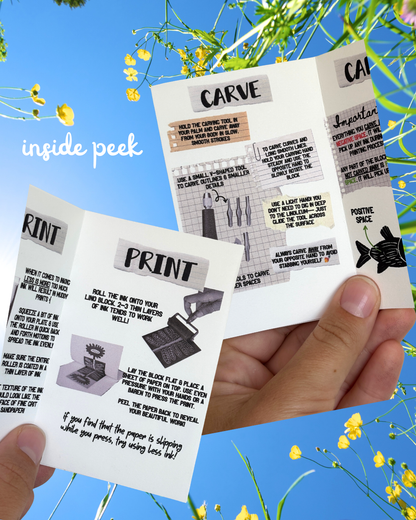 Intro to Block Printing Zine