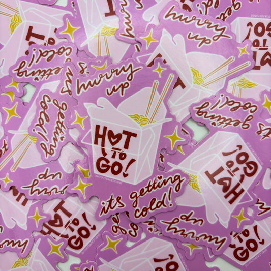 Hot To Go Sticker