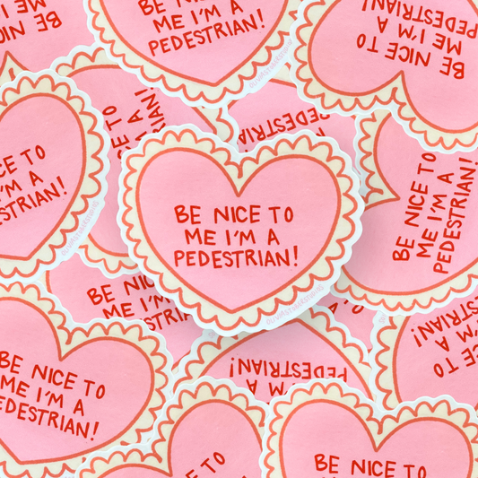 I'm a Pedestrian Sticker