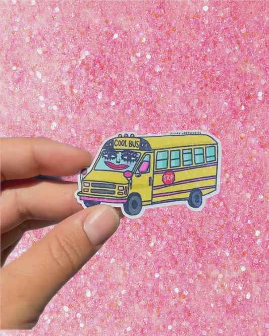 Cool Bus Sticker