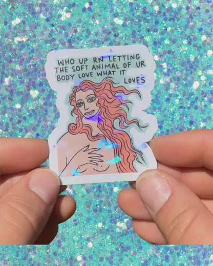 Soft Animal Sticker