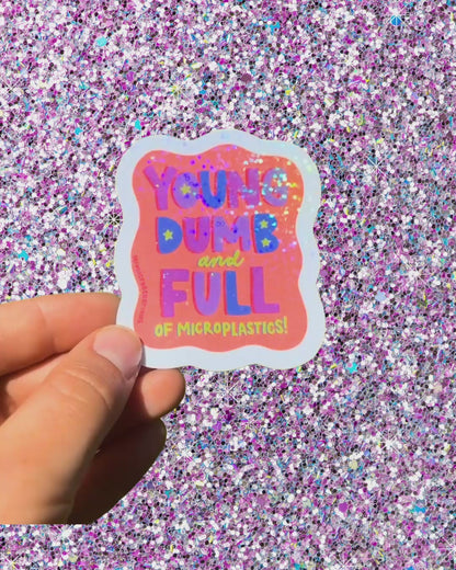 Microplastics Sticker
