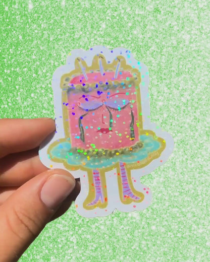 Sad Cake Sticker