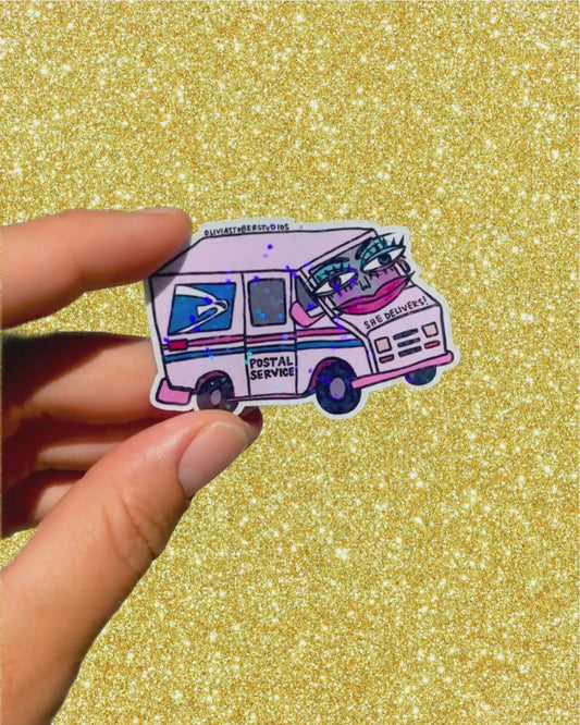 Mail Truck Sticker